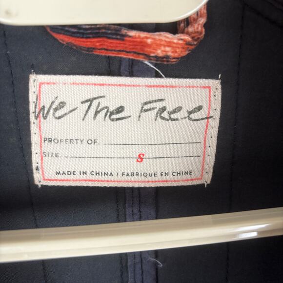 We the Free People Ada Quilted Jacket Small corduroy oversized boho retro Ikat - Picture 11 of 14